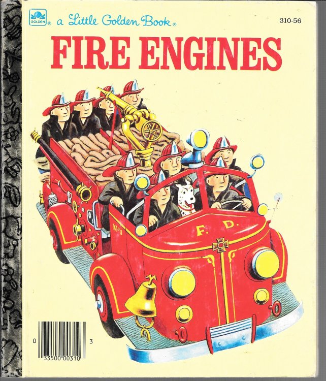 FIRE ENGINES A LITTLE GOLDEN BOOK # 310-56.