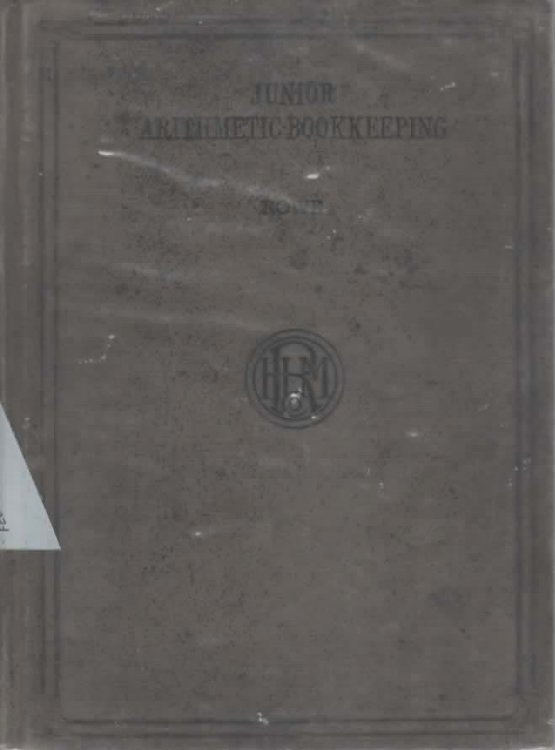 JUNIOR ARITHMETIC-BOOKKEEPING