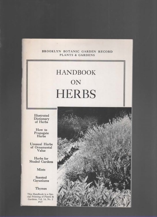 HANDBOOK ON HERBS Volume 14, No. 2; #27