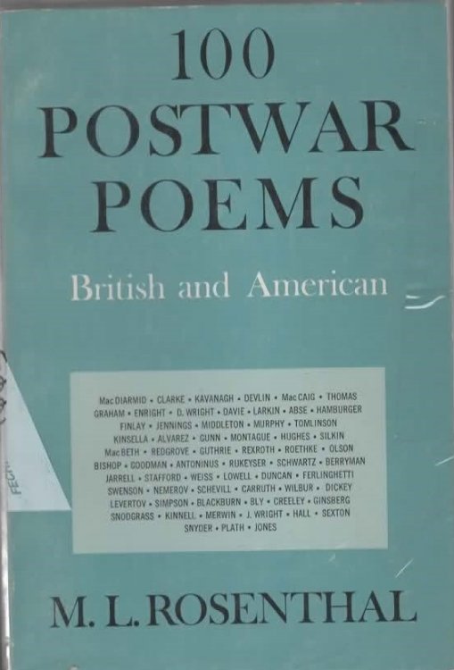 100 POSTWAR POEMS: BRITISH AND AMERICAN