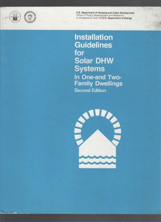 INSTALLATION GUIDELINES FOR SOLAR DHW SYSTEMS IN ONE-AND TWO-FAMILY DWELLINGS