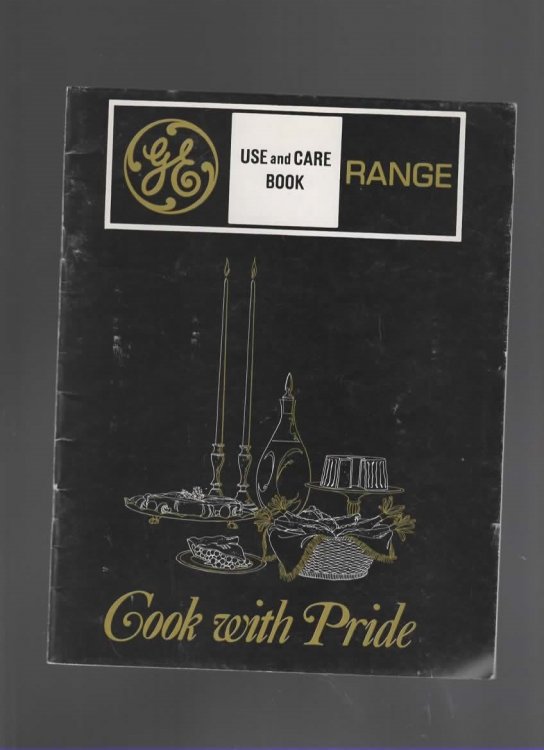 GE RANGE USE AND CARE BOOK : COOK WITH PRIDE