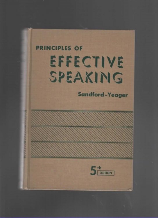PRINCIPLES OF EFFECTIVE SPEAKING