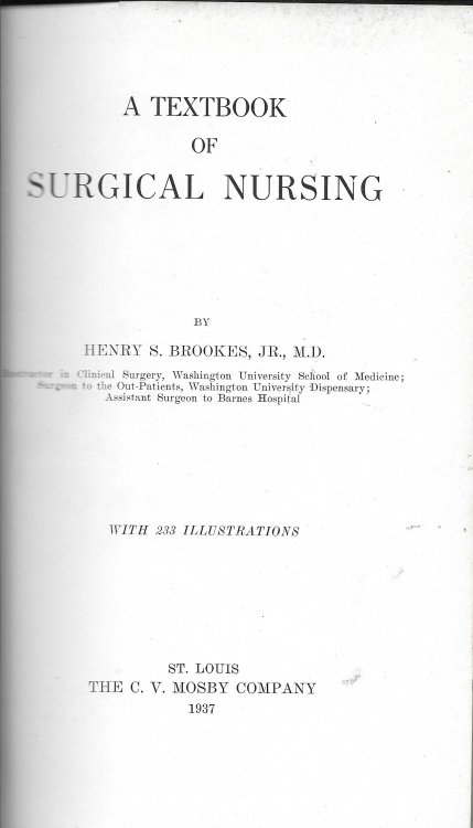 A TEXTBOOK OF SURGICAL NURSING