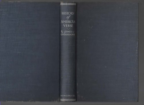 HISTORY OF AMERICAN VERSE