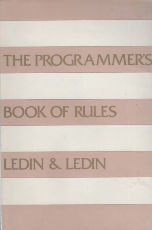THE PROGRAMMER'S BOOK OF RULES