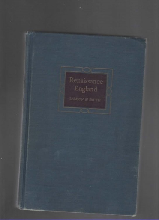 RENAISSANCE ENGLAND Poetry and Prose from the Reformation to the Restoration