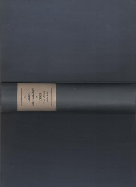 THE PAEBAR ANTHOLOGY OF VERSE Tenth Annual Jubilee Issue, a Collection of Poetry by 1956 Living Writers, Volume 1: the Anthology