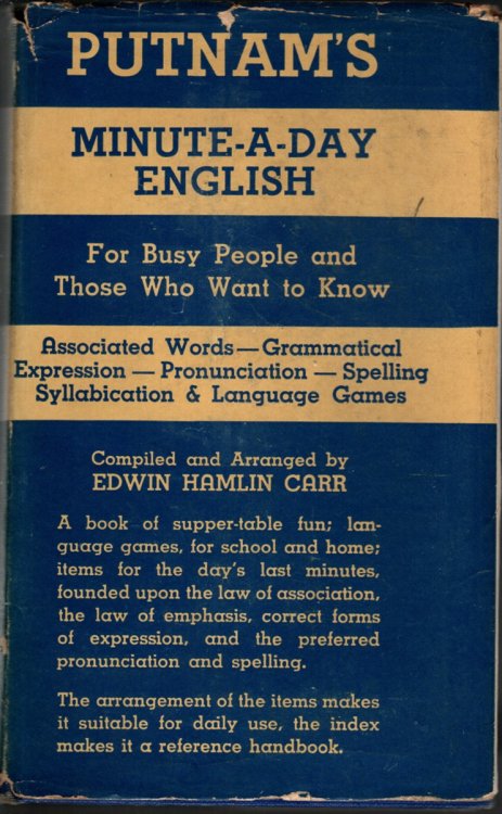 PUTNAM'S MINUTE-A-DAY ENGLISH For Busy People