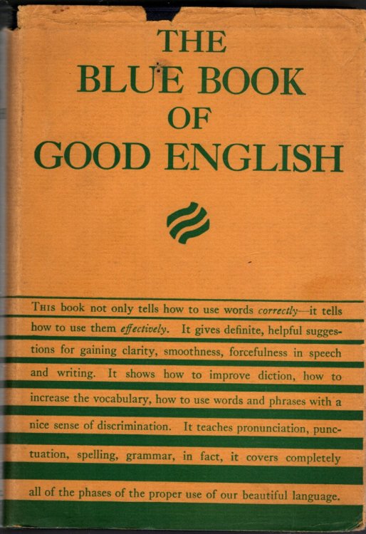 BLUE BOOK OF GOOD ENGLISH