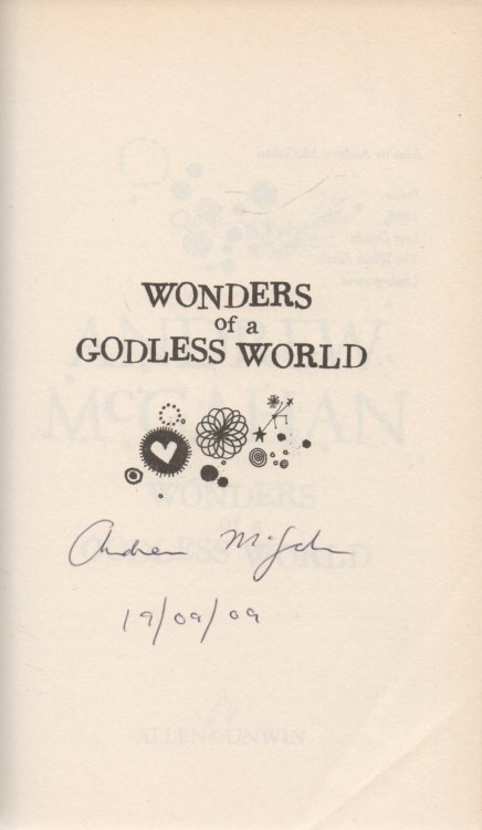 Wonders of a Godless World: signed limited edition
