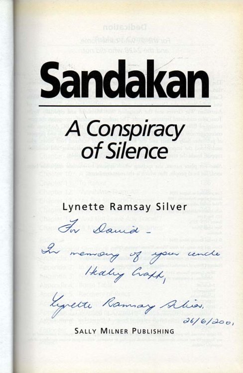 Sandakan - third, revised edition, signed A Conspiracy of Silence