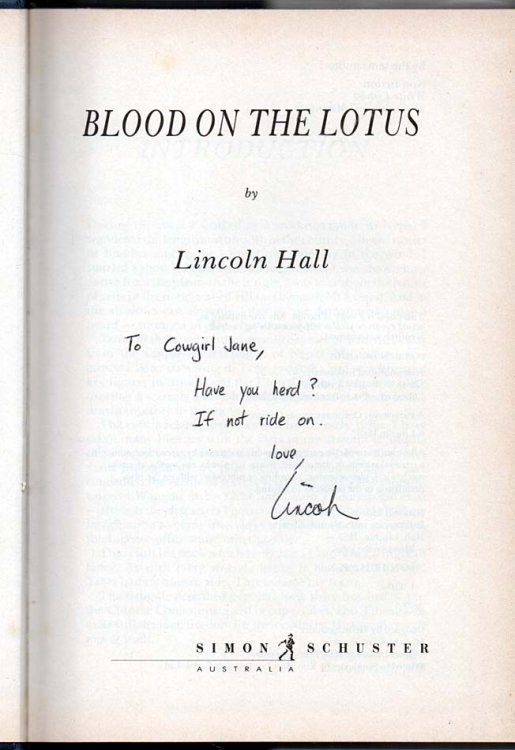 Blood on the Lotus - signed