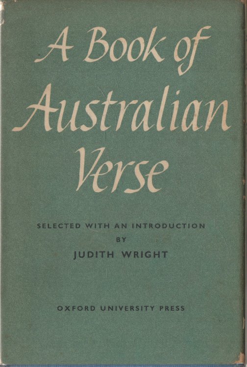 A Book of Australian Verse Selected with an Introduction