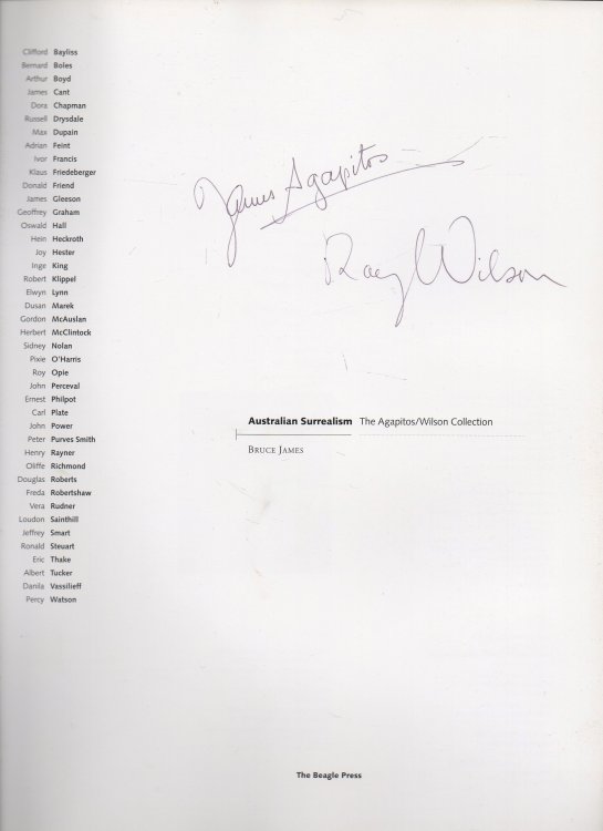 Australian Surrealism - signed The Agapitos/Wilson Collection
