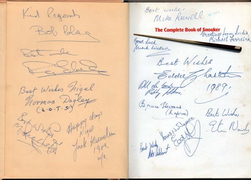 The Complete Book of Snooker - signed incorporating Winning Snooker and Trick Shots
