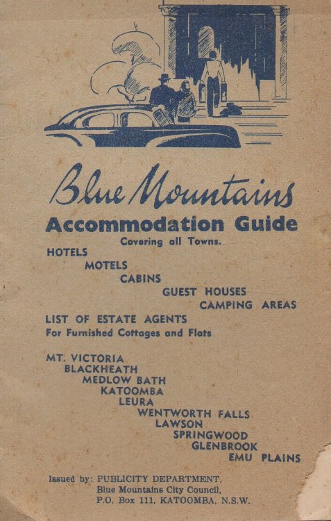 Blue Mountains Accommodation Guide; Covering All Towns