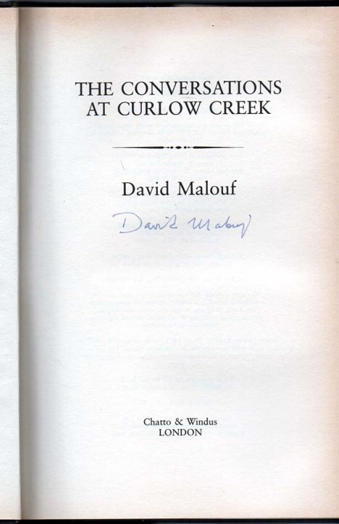 The Conversations at Curlow Creek - signed