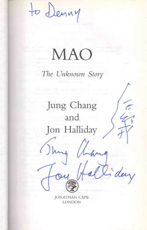 Mao - signed by the authors The Unknown Story