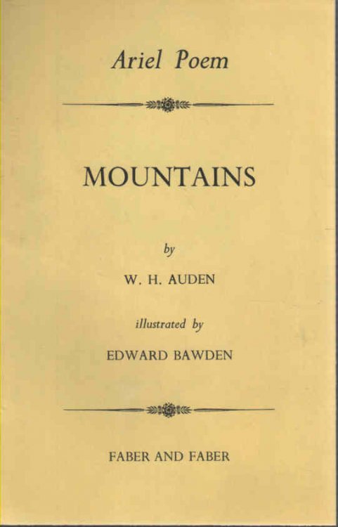 Mountains The Ariel Poems, new series