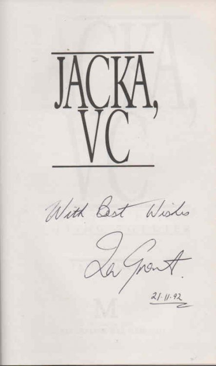 Jacka, VC: Australia's Finest Fighting Soldier: signed by the author