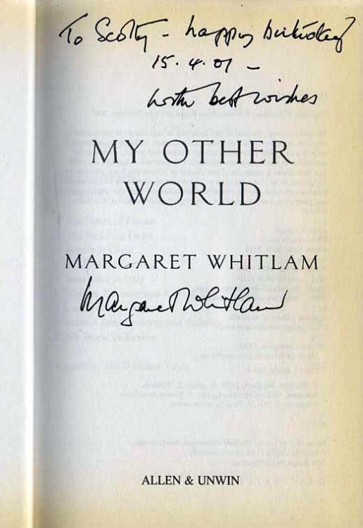 My Other World - signed by the author