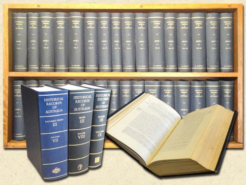 Historical Records of Australia - 36 Volumes Series I: Governors' Despatches to and from England ; Series III: Despatches and Papers Relating to the Settlement of the States; Series IV: Legal Papers