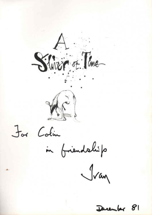 A Sliver of Time: signed by Ivan Smith
