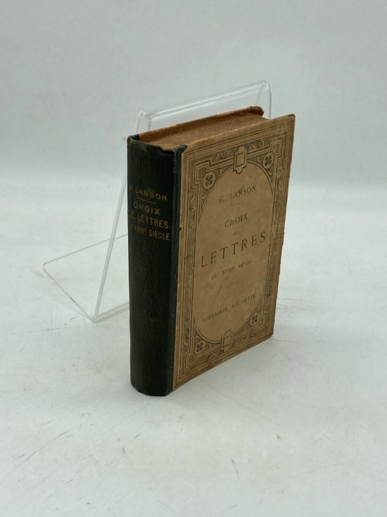 Choix De Lettres Du XVIIIE Siecle (French)