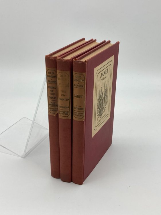 3 E. F. Benson Hardcovers Janet (Victorian) ; Friend of the Rich (Mid-Victorian) ; the Unwanted (Edwardian)