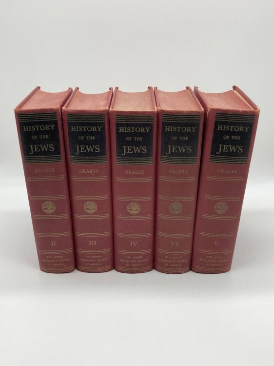History of the Jews, Incomplete 5/6 Volume Set, 2 through 6