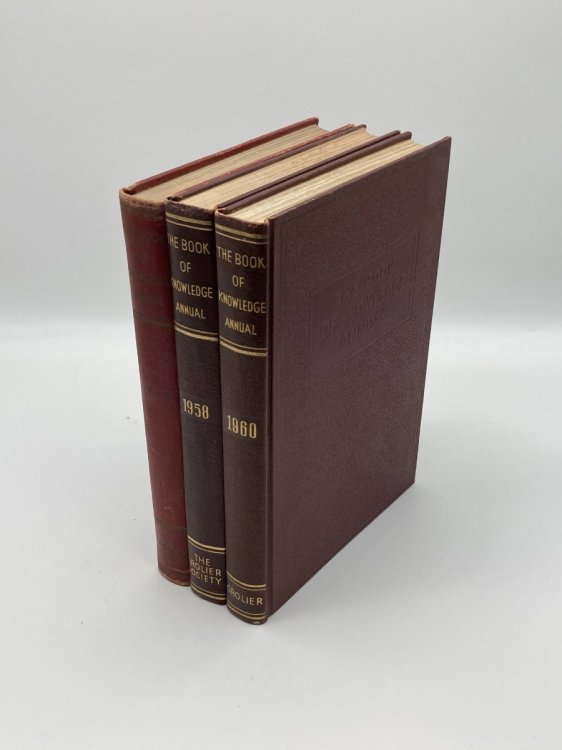 The Book of Knowledge Annuals 1948, 1958, and 1960 - 3 Volume Set / Lot