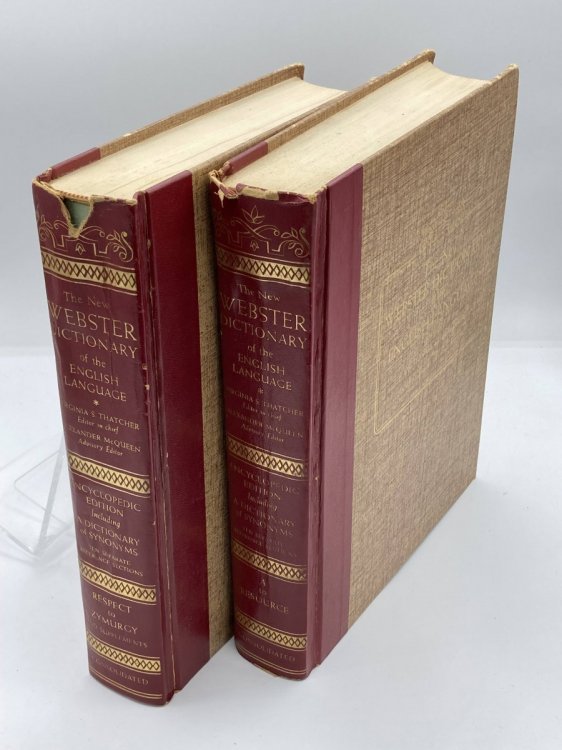 The New Webster Dictionary Of English Language (Two Volumes) Including A Dictionary of Synonyms