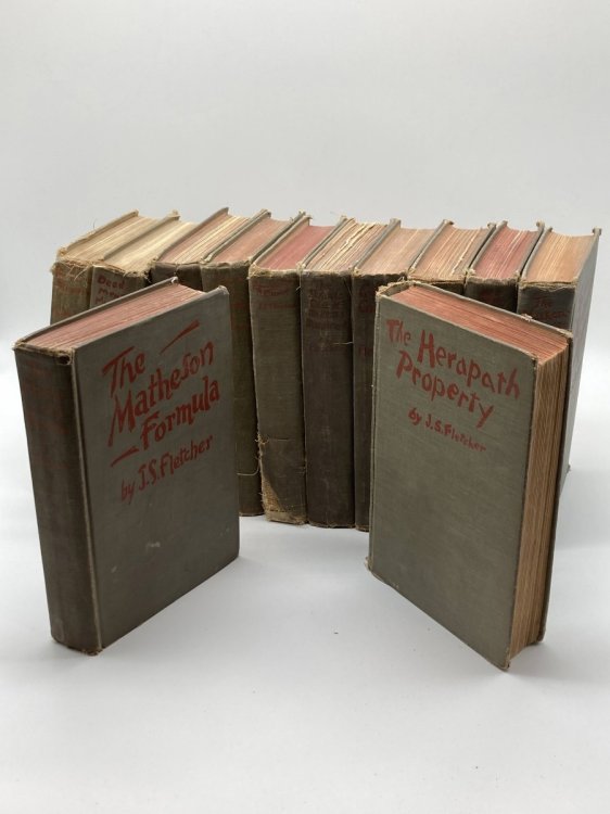 Set / Lot of 12 J. S. Fletcher Vintage Hardcovers from the 1920s