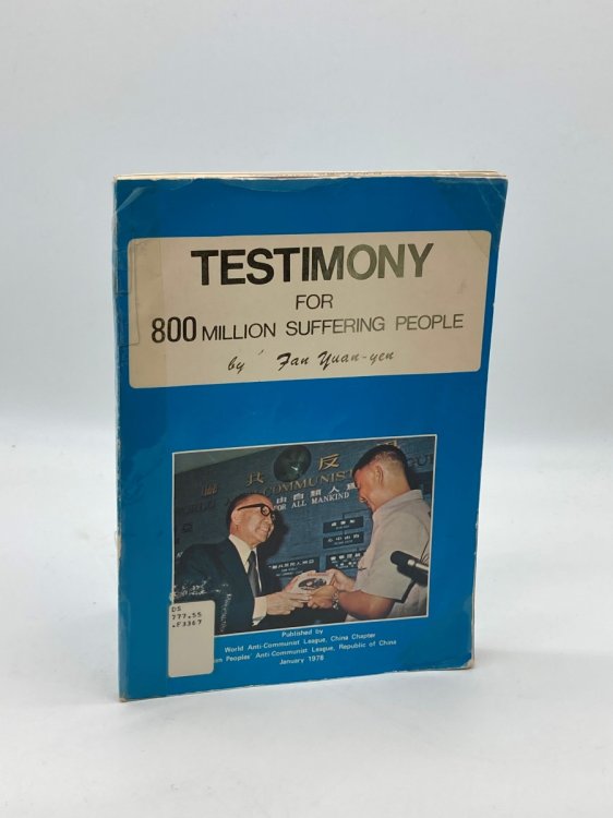 Image for Testimony for 800 Million Suffering People Testimony for 800 Million Suffering People