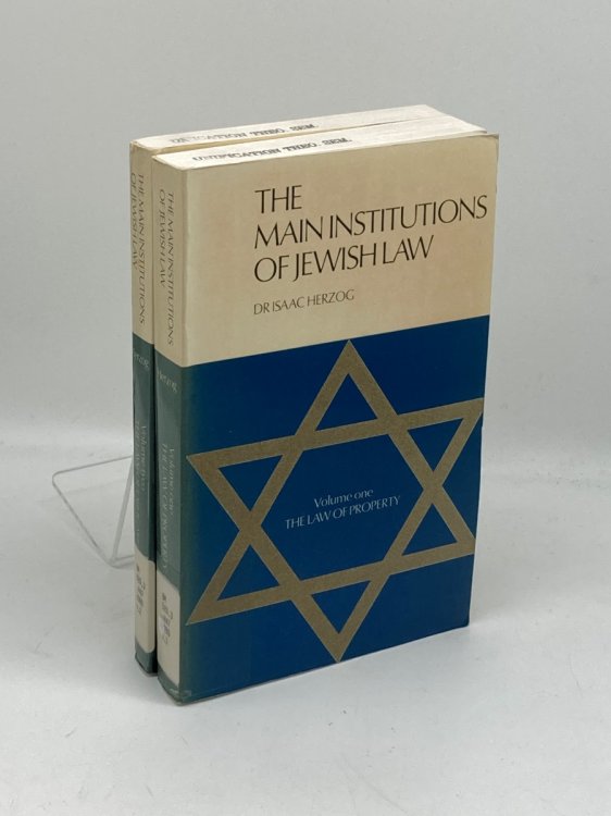 The Main Institutions of Jewish Law An Informative Guide to the Foundations and Processes of Jewish Law