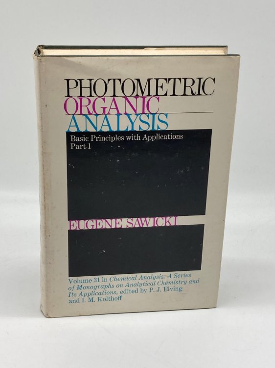 Photometric Organic Analysis Part 1 Basic Principles with Applications
