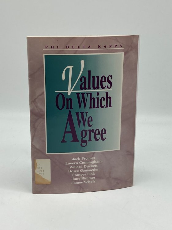 Image for Values on Which We Agree Values on Which We Agree