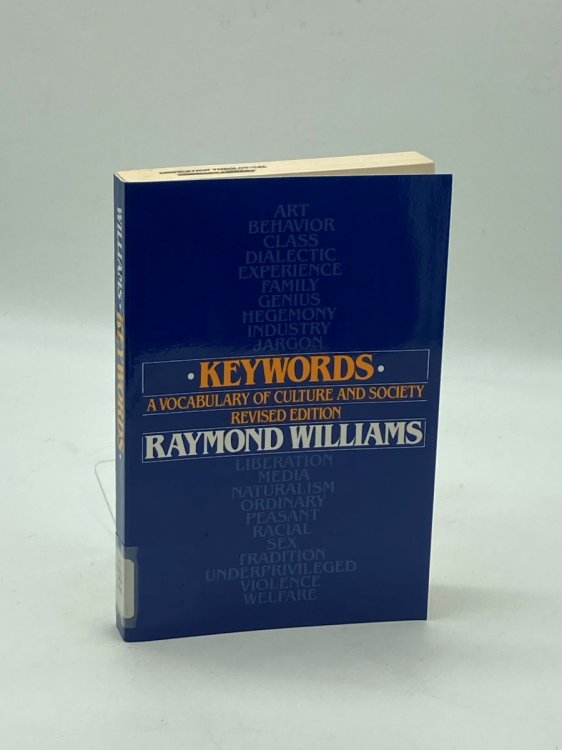 Keywords A Vocabulary of Culture and Society