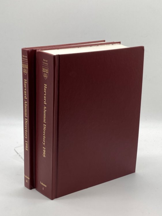 Harvard Alumni Directory 1995 Volumes 1 and 2 Set