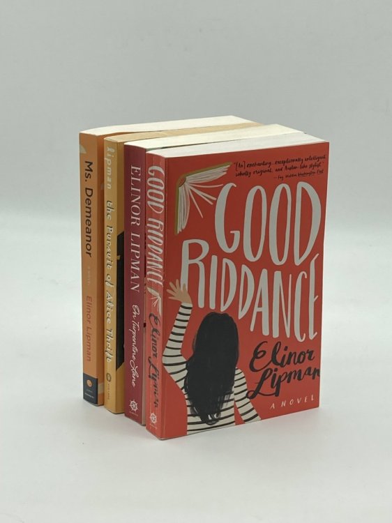 4 Eleanor Lipman Paperbacks Bundle The Pursuit of Alice Thrift; Ms. Demeanor; On Turpentine Lane; Good Riddance