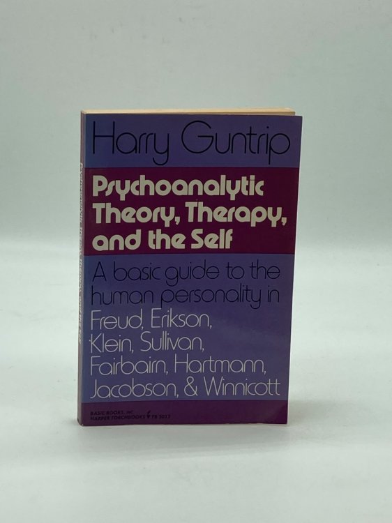 Psychoanalytic Theory, Therapy, and the Self