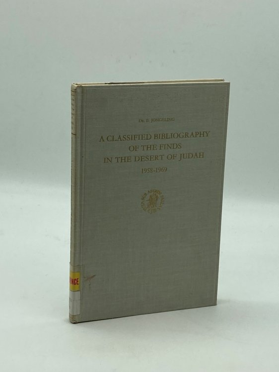 A Classified Bibliography of the Finds in the Desert of Judah, 1958-1969