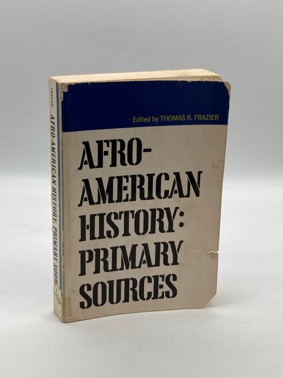Afro-American History: Primary Sources