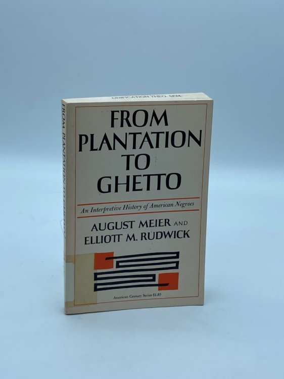 From Plantation to Ghetto An Interpretive History of American Negroes