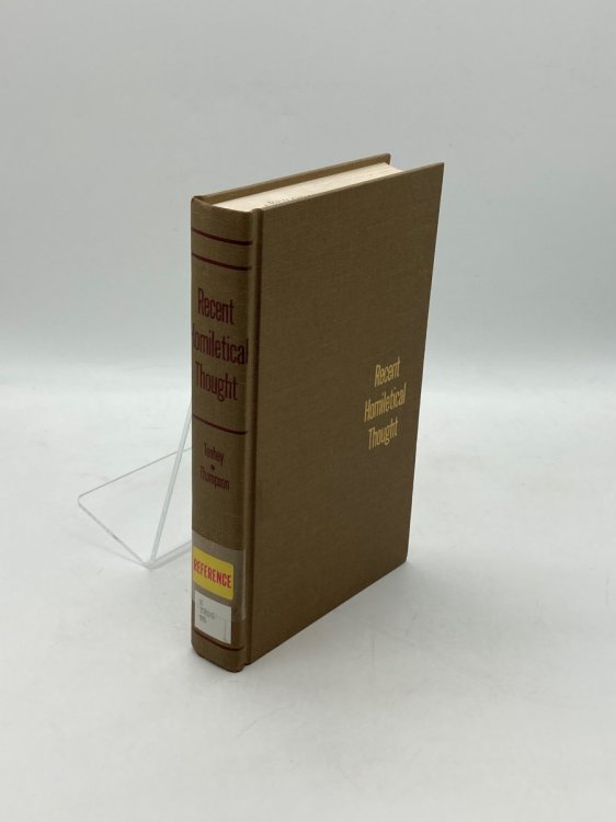 Recent Homiletical Thought A Bibliography, 1935-1965