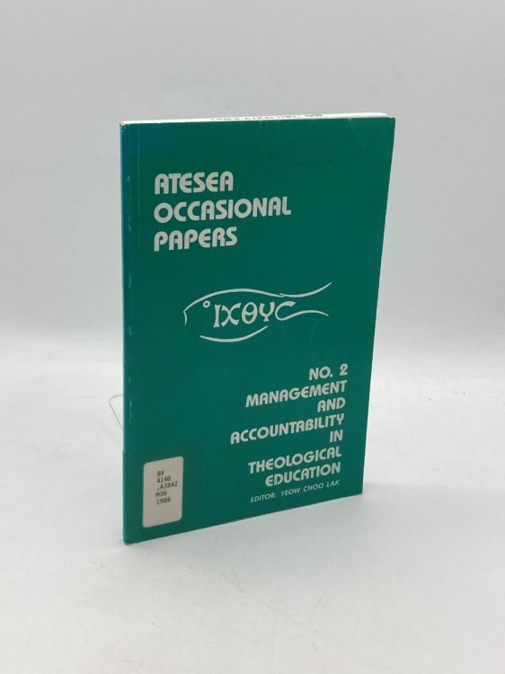 Atesea Occasional Papers: Management and Accountability in Theological Education (No 2)