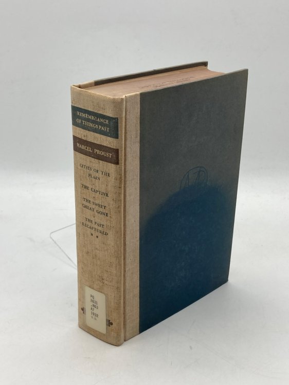 Remembrance of Things Past Volume 2 Cities of the Plain; the Captive; the Sweet Cheat Gone; the Past Recaptured
