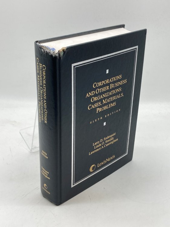 Corporations and Other Business Organizations Cases, Materials, Problems