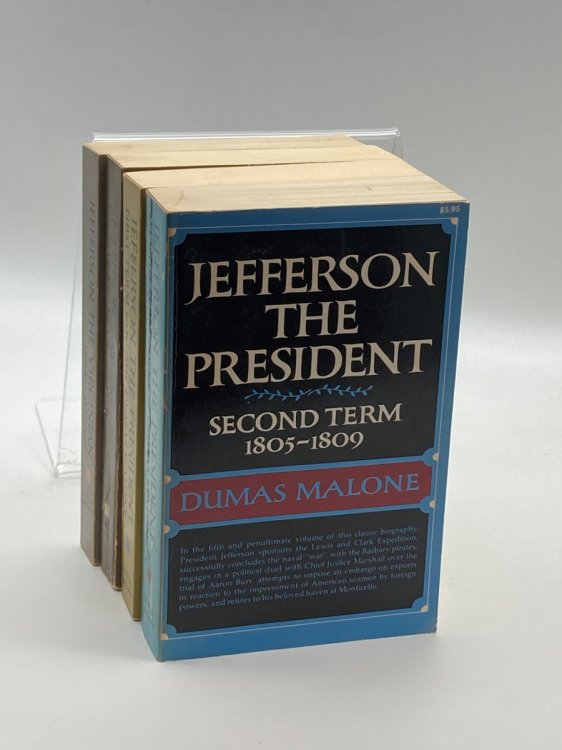 4 Volume Jefferson Bundle Dumas Malone Jefferson the President First and Second Terms; Rights of Man; the Virginian